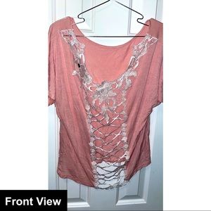 COPY - Pink lace top